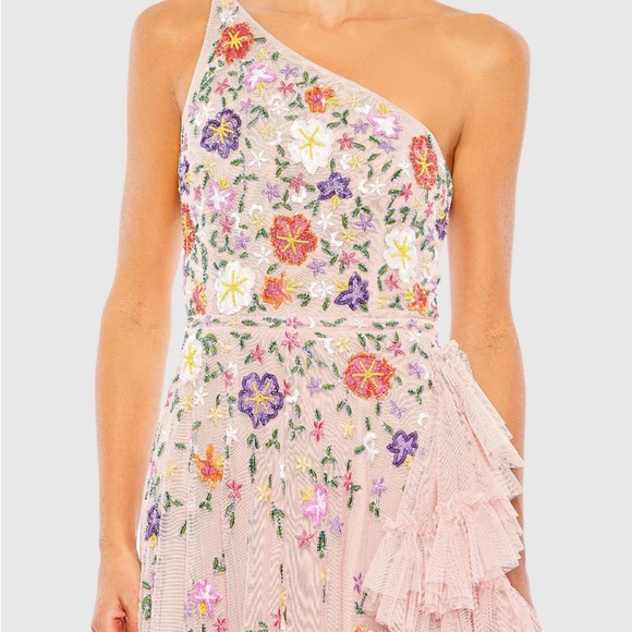 (313) ❤️ BNWT MAC DUGGAL
Embellished One Shoulder Asymmetrical Hem Dress 9164 - Picture 5 of 10